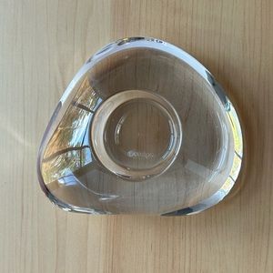 Orrefors Lena Bergstrom River Rock Lightstone Crystal Votive Holder - Signed